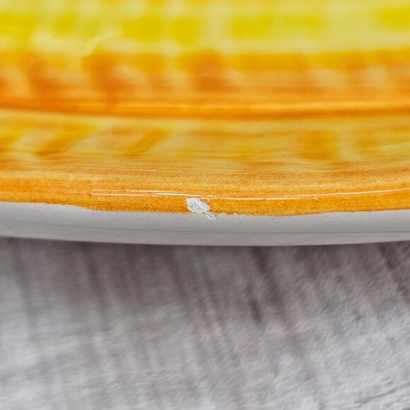 Vintage Carrots Serving Dish Relish Appetizer Dessert Spoon Rest Made In Italy - Picture 2 of 7